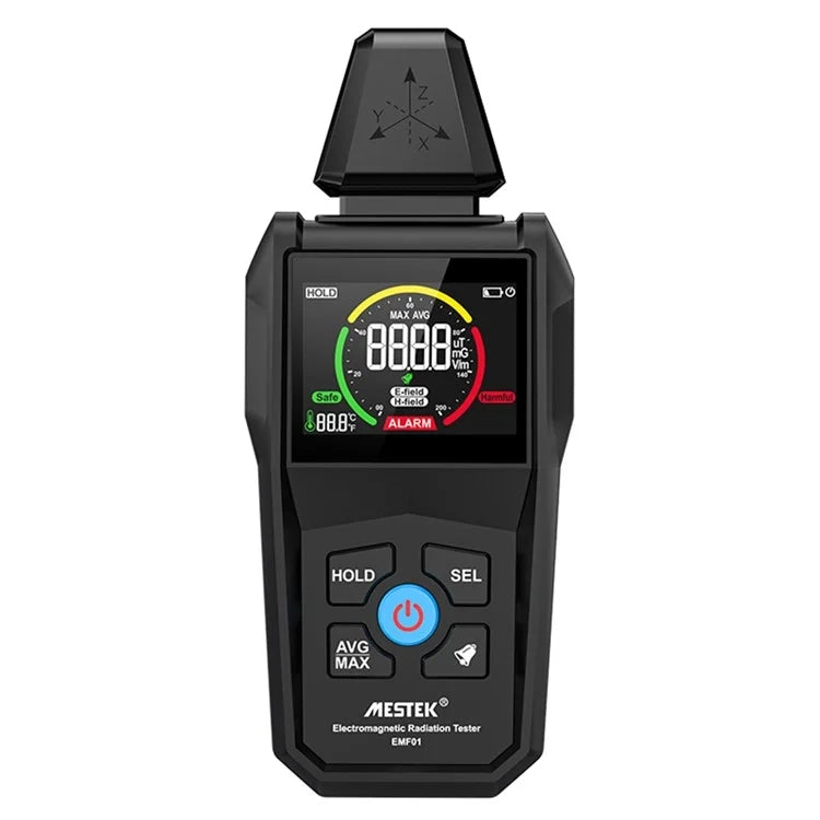 MESTEK EMF01 Rilevatore di radiazioni elettromagnetiche Sonda di rilevamento a 3 assi altamente sensibile, EMF01 MESTEK EMF01 Rilevatore di radiazioni elettromagnetiche Sonda di rilevamento a 3 assi altamente sensibile, EMF01